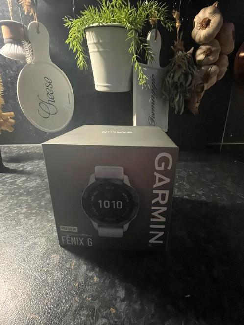 Garmin Fenix 6 Pro Solar, Sieraden, Tassen en Uiterlijk, Sporthorloges, Gebruikt, Android, Wit, Afstand, Calorieverbanding, Conditie