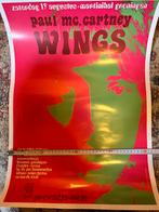 Paul McCartney repro poster Wings in Groningen, Verzamelen, Posters, Ophalen of Verzenden, Zo goed als nieuw, Rechthoekig Staand