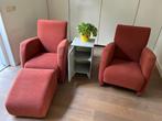 Fautteuils met hocker Gratis af te halen., Ophalen, Gebruikt, Minder dan 75 cm, Stof