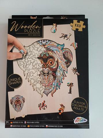 Grafix houten Puzzel Aap - 133 Stukjes *NIEUW* beschikbaar voor biedingen