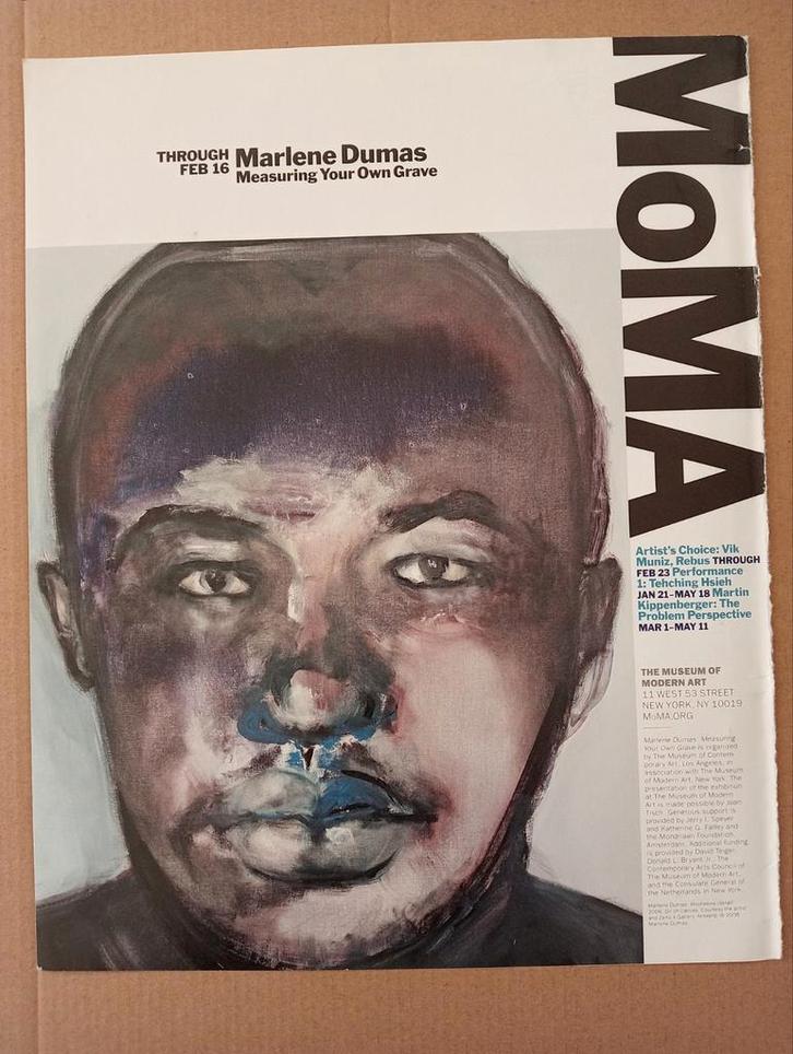 MoMA Marlene Dumas Affiche, Antiek en Kunst, Kunst | Overige Kunst, Ophalen of Verzenden