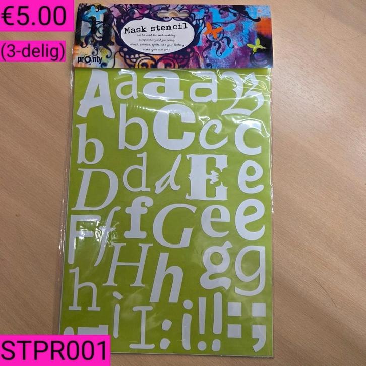 Stencils van Pronty, Hobby en Vrije tijd, Scrapbooking, Zo goed als nieuw, Frame of Mal, Ophalen of Verzenden