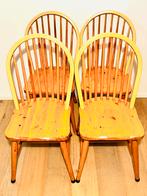 Houten Stoel met Spijlen Rugleuning vintage Ercol Windsor-, Gebruikt, Bruin, Ophalen of Verzenden, Eén