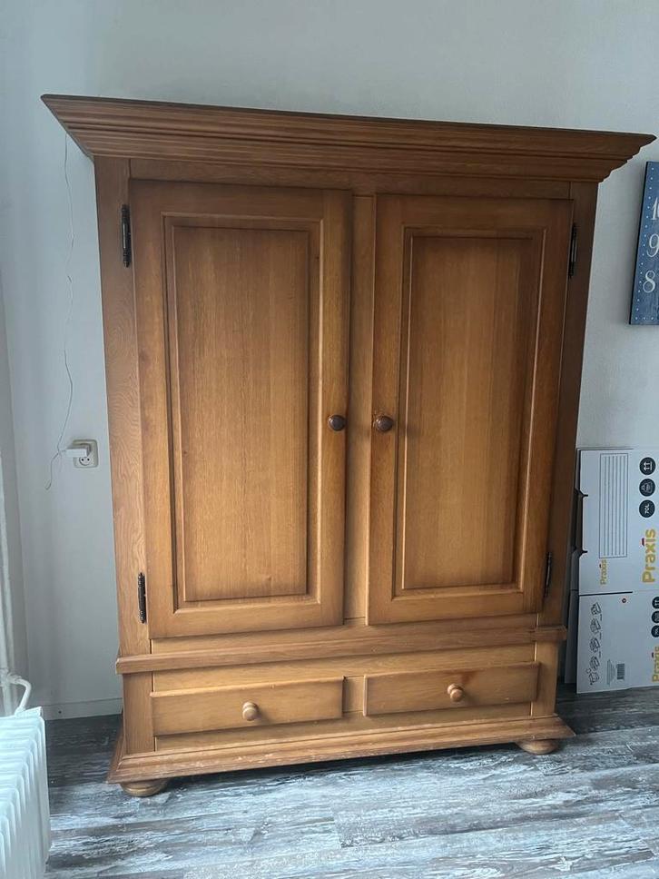 Mooie eiken legkast, Huis en Inrichting, Kasten | Boekenkasten, Gebruikt, 100 tot 150 cm, 150 tot 200 cm, 25 tot 50 cm, Met deur(en)