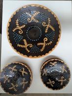 Prachtige slibdecor borden (Russel Tiglia), Antiek en Kunst, Ophalen of Verzenden