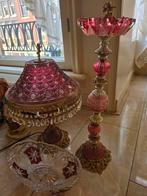Kristallen Lamp & asbak + schaal., Antiek en Kunst, Antiek | Lampen, Ophalen