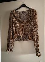 Blouses panterprint van h&m maat 36, H&M, Ophalen of Verzenden, Bruin, Lange mouw