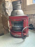 Industriële Oude scheepslamp. (bakboord), Ophalen of Verzenden