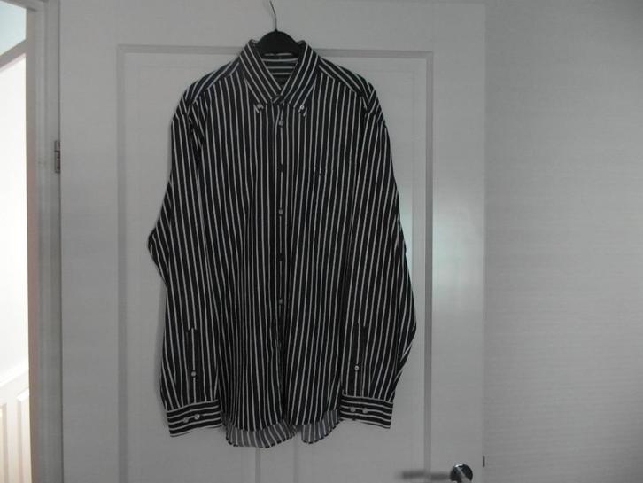 Paars/wit gestreept overhemd merk mcGregor maat L D5, Kleding | Heren, Overhemden, Gedragen, Halswijdte 41/42 (L), Paars, Ophalen of Verzenden