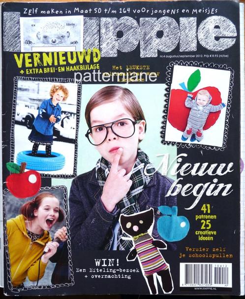 2 X KNIPPIE aug sep 2012 incl bijlage EN knippie herfst 2008, Hobby en Vrije tijd, Kledingpatronen, Zo goed als nieuw, Overige typen