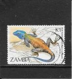 Zambia agame, Postzegels en Munten, Postzegels | Afrika, Zambia, Ophalen of Verzenden, Gestempeld