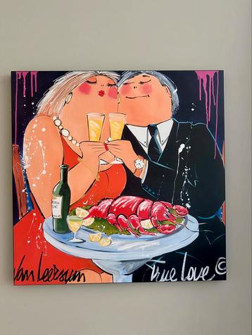True love van El van Leersum 70x70 onbeschadigd, als nieuw beschikbaar voor biedingen
