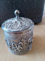 Douwe Egberts verzilverd theebusje, Antiek en Kunst, Ophalen of Verzenden