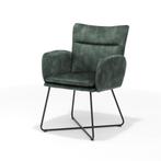 Armstoel Sense stof aurora velours hunter | Webshop, Huis en Inrichting, Stoelen, Modern design, Overige kleuren, Nieuw, Ophalen of Verzenden