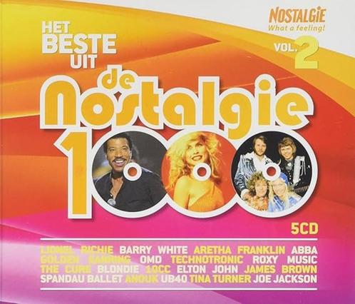 1554 - HET BESTE UIT DE NOSTALGIE 1000 - VOL.2 - 5CD - NIEUW, Cd's en Dvd's, Cd's | Verzamelalbums, Nieuw in verpakking, Pop, Verzenden