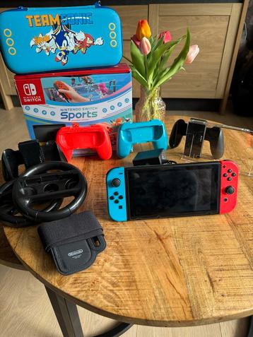 Nintendo Switch V2 met Sports + Accessoires beschikbaar voor biedingen