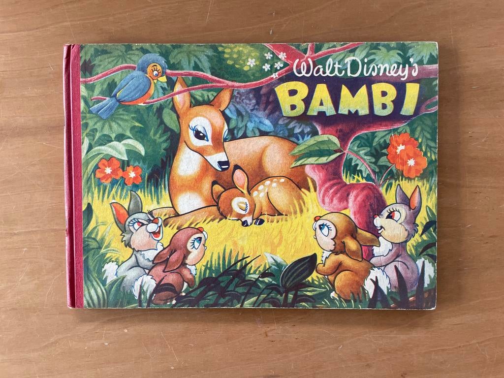 Oblong plaatjesalbum van Walt Disney's Bambi., Verzamelen, Disney, Ophalen