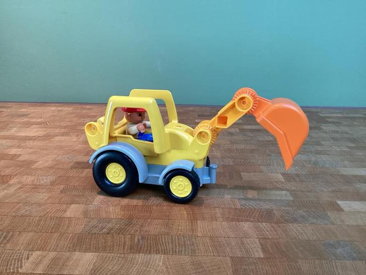 Speelgoed Graafmachine met Figuur, Kinderen en Baby's, Speelgoed | Speelgoedvoertuigen, Gebruikt, Ophalen of Verzenden