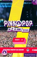 2 x ticket pinkpop Za 21/6, Tickets en Kaartjes, Evenementen en Festivals, Twee personen