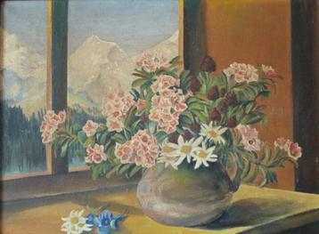 P. Rőlhig, fraaie oliedoek in bijzondere lijst. beschikbaar voor biedingen