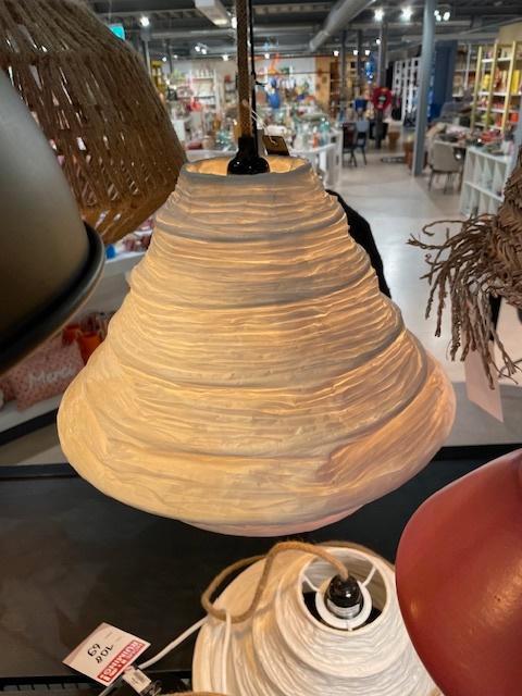 Trendhopper hanglamp Raffia, Huis en Inrichting, Lampen | Hanglampen, Nieuw, Minder dan 50 cm, Stof, Ophalen of Verzenden