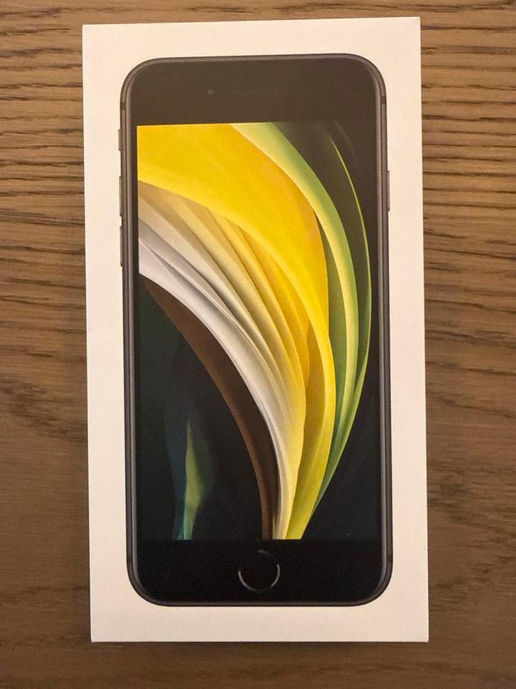 Zwarte Apple iPhone SE 2 (2e Gen) 64GB - Nieuw!, Telecommunicatie, Mobiele telefoons | Apple iPhone, Nieuw, 64 GB, Zonder abonnement