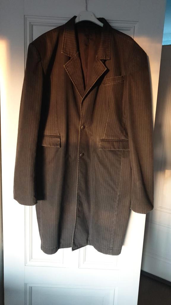 Cowboy jas grijs heren Western, Kleding | Heren, Jassen | Zomer, Zo goed als nieuw, Overige maten, Grijs, Ophalen of Verzenden