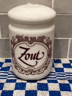 Vintage melkglazen zoutpot (051023), Ophalen of Verzenden, Gebruikt, Glas, Overige stijlen