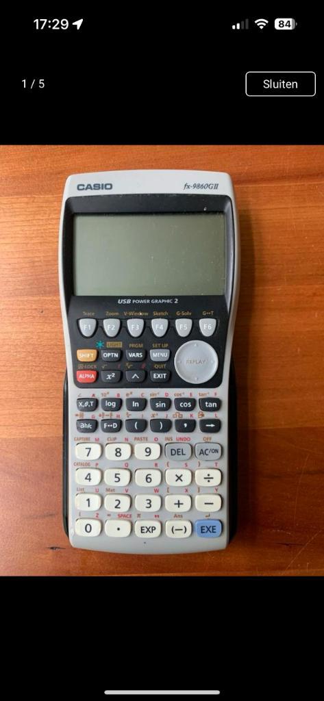 Casio Grafische Rekenmachine fx-9860G II, Diversen, Rekenmachines, Grafische rekenmachine, Ophalen of Verzenden