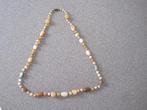 Vintage edelstenen halsketting totale lengte ca. 74 cm., Ophalen of Verzenden, Zo goed als nieuw