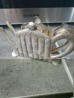 Vintage verzilverde godinger servethouder vorm leuke theepot, Antiek en Kunst, Ophalen of Verzenden