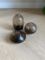 Rookglas vaasjes - H&M Home, Huis en Inrichting, Zwart, Nieuw, Ophalen of Verzenden, Glas