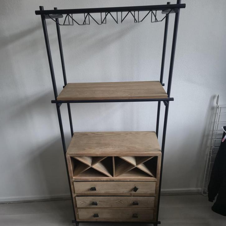 Wijnkast Corsica Xenos, Huis en Inrichting, Woonaccessoires | Wijnrekken, Zo goed als nieuw, 75 cm of meer, Hout, 5 tot 15 flessen