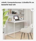 Wit Bureautje - Stijlvol & Functioneel, Ophalen, Gebruikt, Bureau
