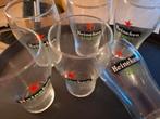Bierglazen Heineken met Ster.12cm hoog.En bloemen daaronder, Ophalen of Verzenden, Zo goed als nieuw, Bierglas