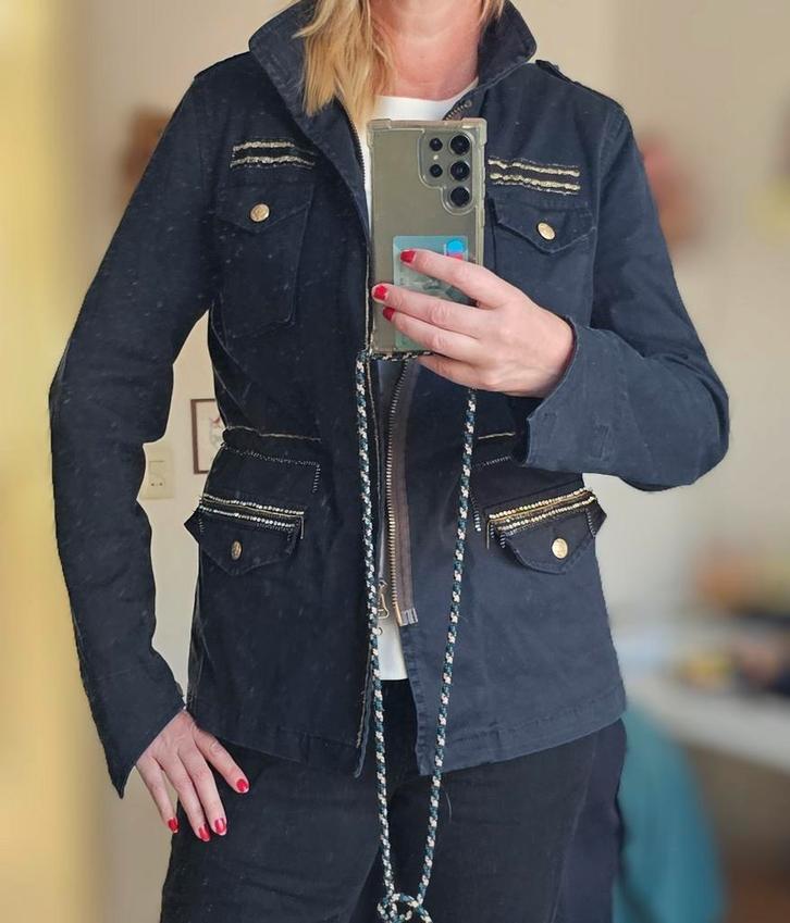Jasje van History Repeats | 40 | licht zwart, Kleding | Dames, Jassen | Winter, Gedragen, Maat 38/40 (M), Zwart, Ophalen of Verzenden