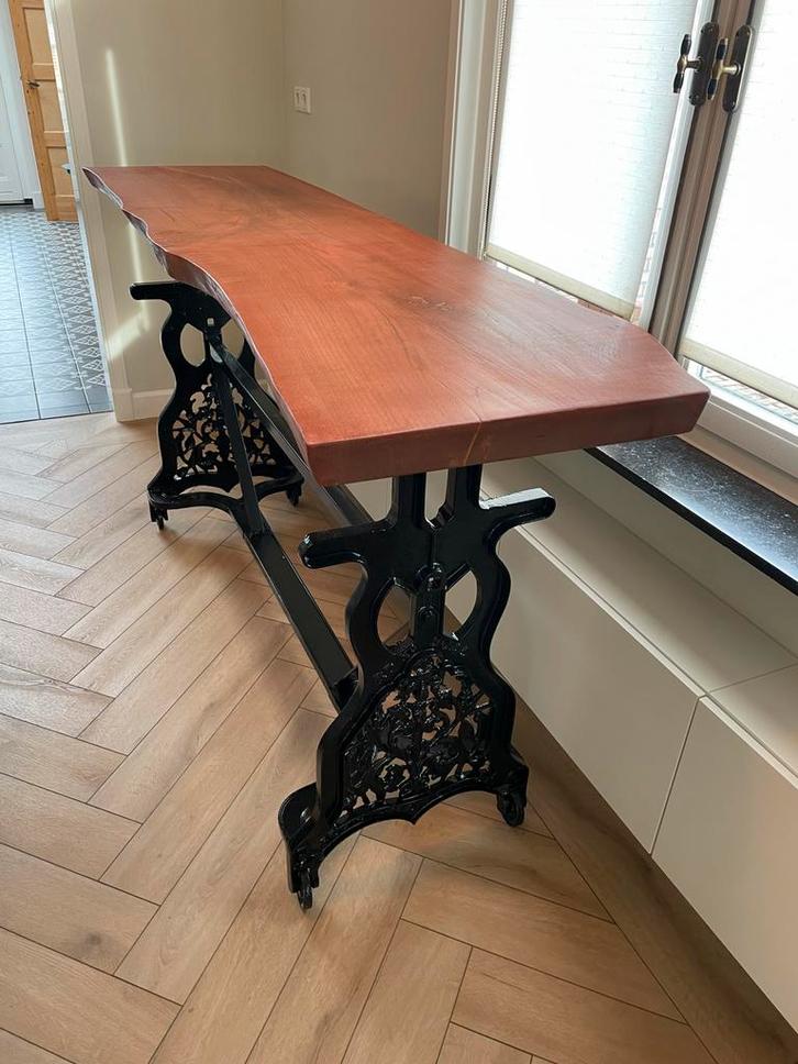 Industriële Antieke Bartafel - Mancave Perfect!, Huis en Inrichting, Tafels | Statafels, Nieuw, Ophalen