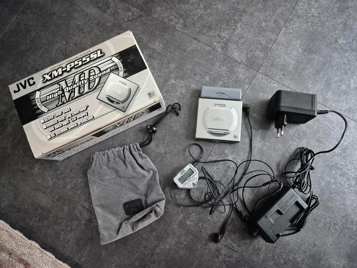 JVC XM-P55SL Portable Minidisc Speler - Zeldzaam!, Audio, Tv en Foto, Walkmans, Discmans en Minidiscspelers, Minidisc-speler, Ophalen of Verzenden