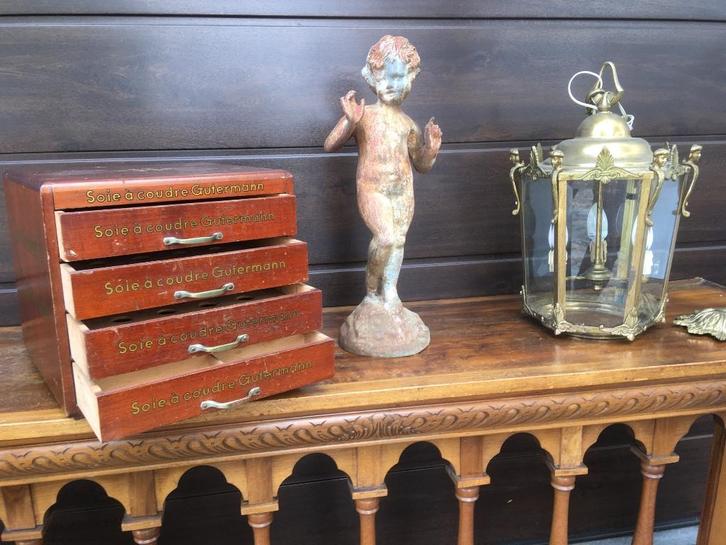 Origineel oud Gütermann garenkastje / fourniturenkastje, Hobby en Vrije tijd, Naaien en Fournituren, Gebruikt, Overige typen, Ophalen of Verzenden