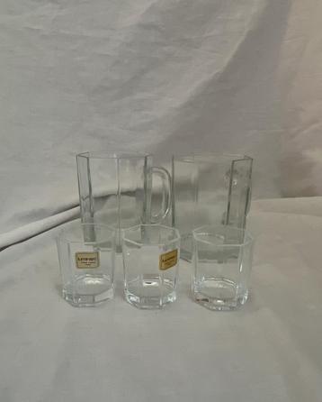 Vintage glazen Luminarc France | Luminarc Octime | set van 5 beschikbaar voor biedingen