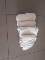 4 witte hoeslakentjes voor babyledikantje, Ophalen of Verzenden, Gebruikt