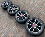 16” Renault Twingo bicolor velgen + TPMS + Conti banden., Auto-onderdelen, Banden en Velgen, Gebruikt, 16 inch, Banden en Velgen