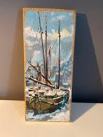 Schilderij van een boot - Bernadette Paternotte, Ophalen of Verzenden