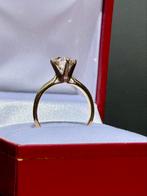 Gouden (trouw) ring met natuurlijke VS2 diamant van 1.42ct!, Nieuw, Ophalen of Verzenden, 17 tot 18, Met edelsteen