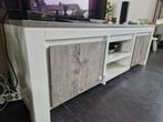 TV Meubel met Opbergruimte, Gebruikt, 100 tot 150 cm, Eikenhout, Ophalen of Verzenden