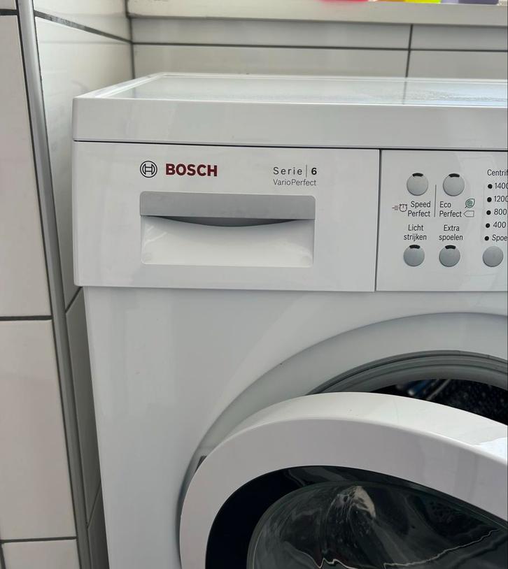 Bosch Serie 6 Wasmachine - Gebruikt, Werkt Prima!, Witgoed en Apparatuur, Wasmachines, Gebruikt, Voorlader, 6 tot 8 kg, 85 tot 90 cm