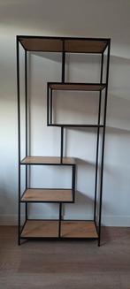 Zwart stalen vakkenkast Eijerkamp - Zo goed als nieuw, Ophalen, 50 tot 100 cm, Zo goed als nieuw, 150 tot 200 cm