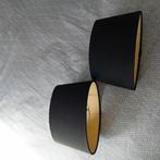 Zwarte lampekapjes ovaal., Ophalen of Verzenden, Zo goed als nieuw, Metaal of Aluminium