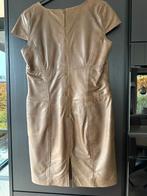 Bruine leren jurk, Kleding | Dames, Jurken, Ophalen of Verzenden, Zo goed als nieuw, Maat 38/40 (M), Bruin