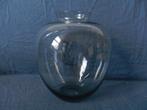 Glazen vaas Andries Copier 1964 grijs/staalblauw h 19,6 cm, Antiek en Kunst, Ophalen of Verzenden